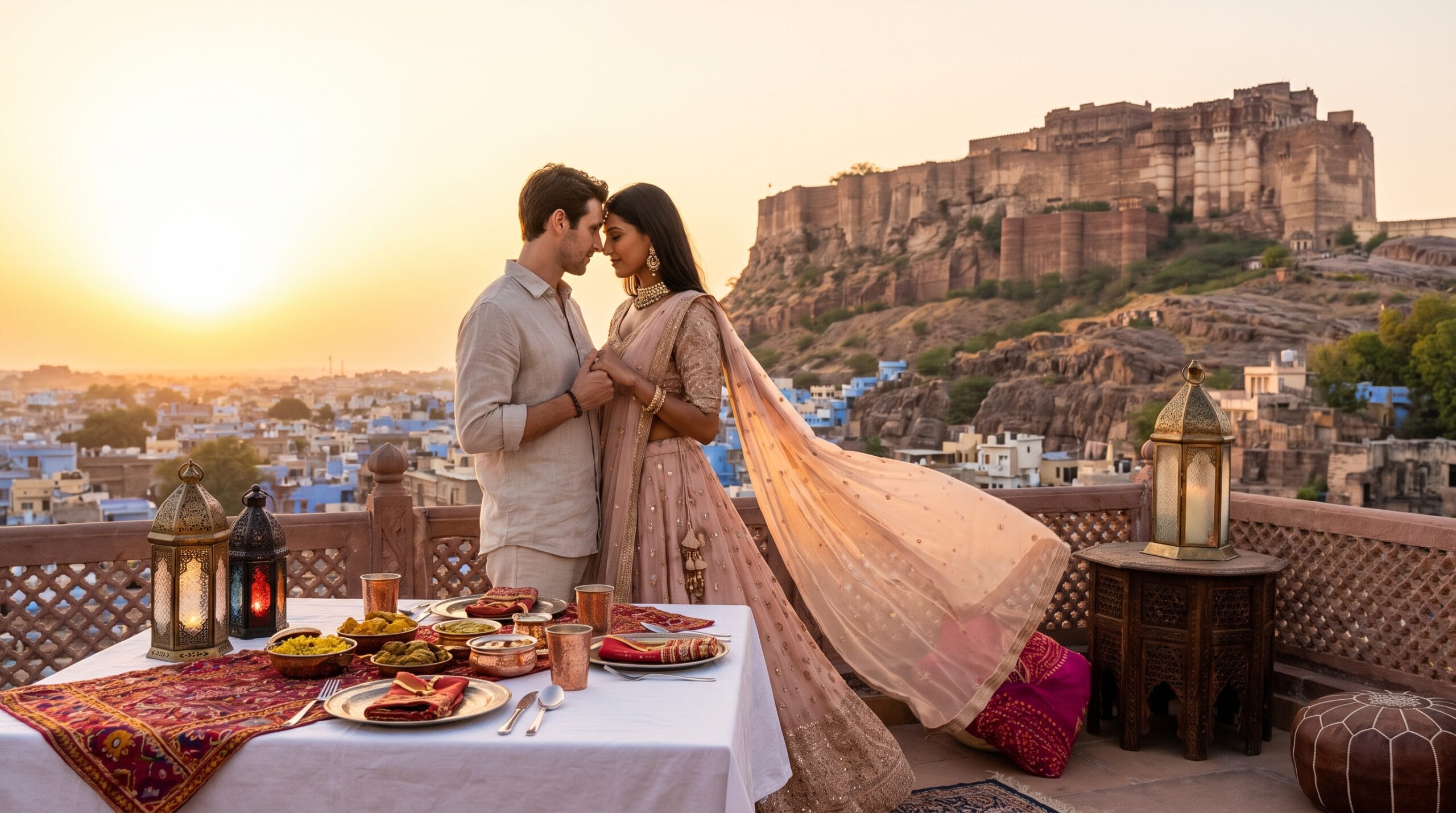 Honeymoon in Rajasthan - Udaipur City Palace romantic view