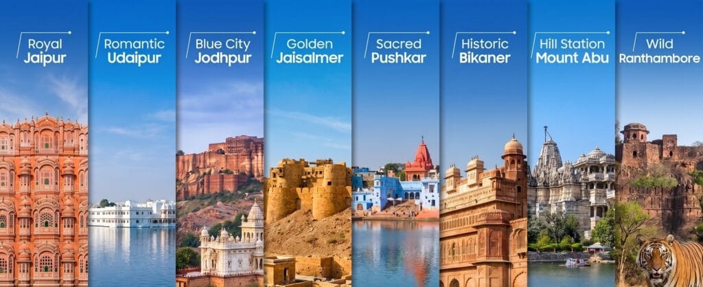 Rajasthan Top 8 places banner